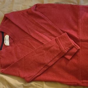 Old Navy v neck long sleeve red shirt